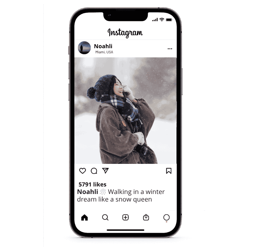Snow Caption for Instagram for Girl