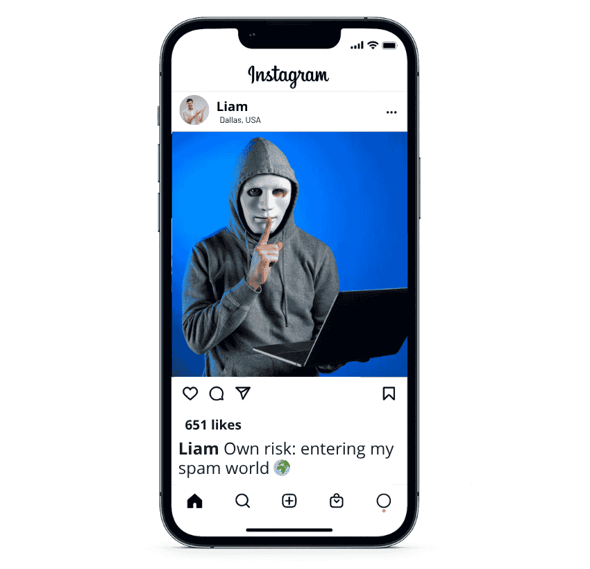 Spam Account Instagram Captions