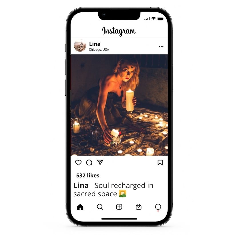 Spiritual Place Captions for Instagram