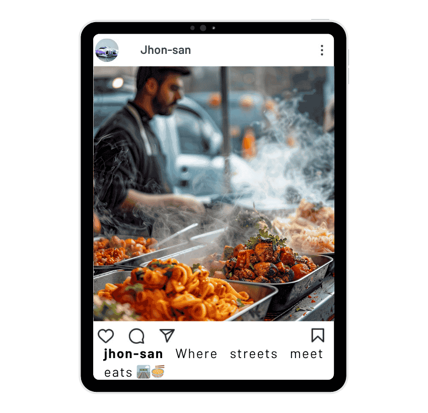 Street Food Captions for Instagram