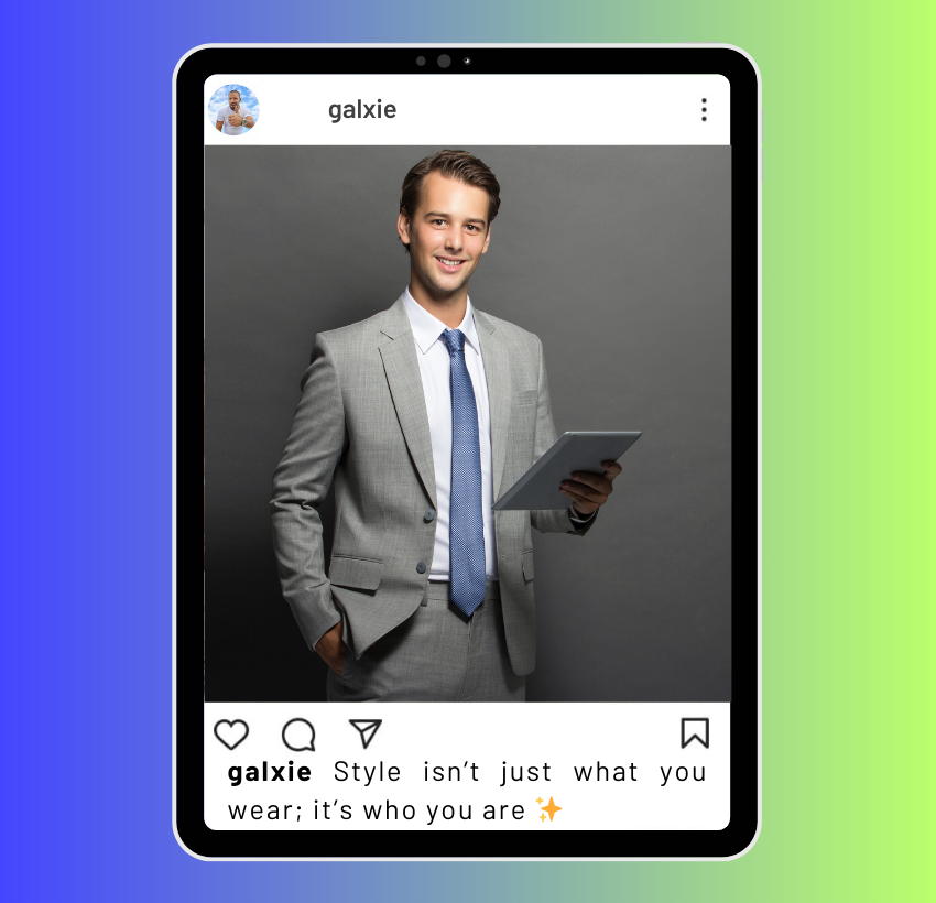 Didascalie eleganti per Instagram per uomo