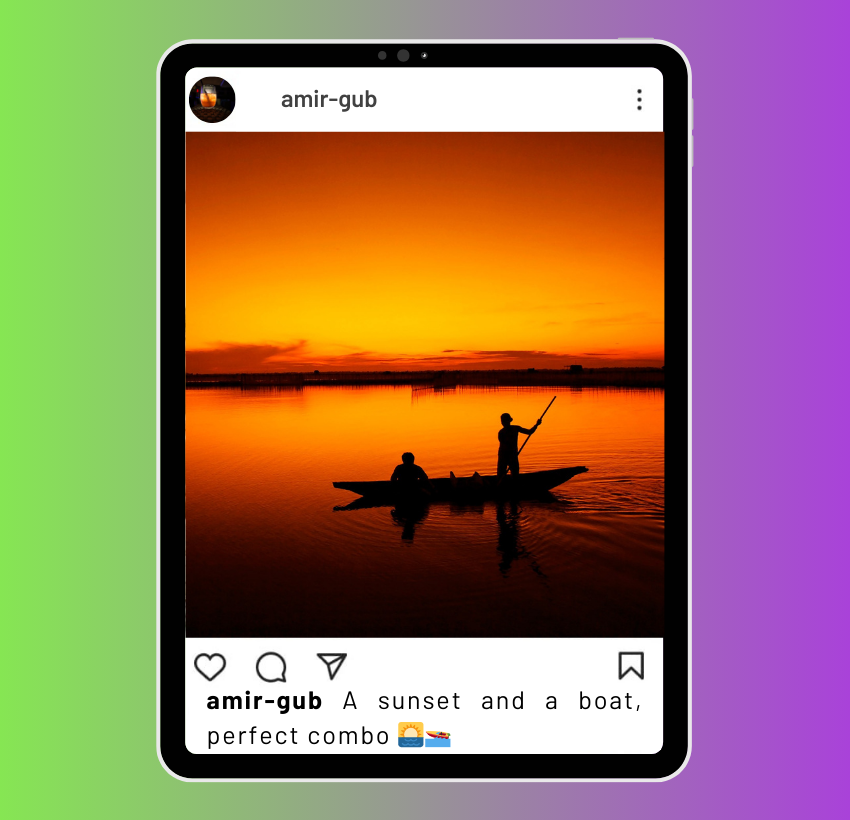 Sunset Boat Captions for Instagram