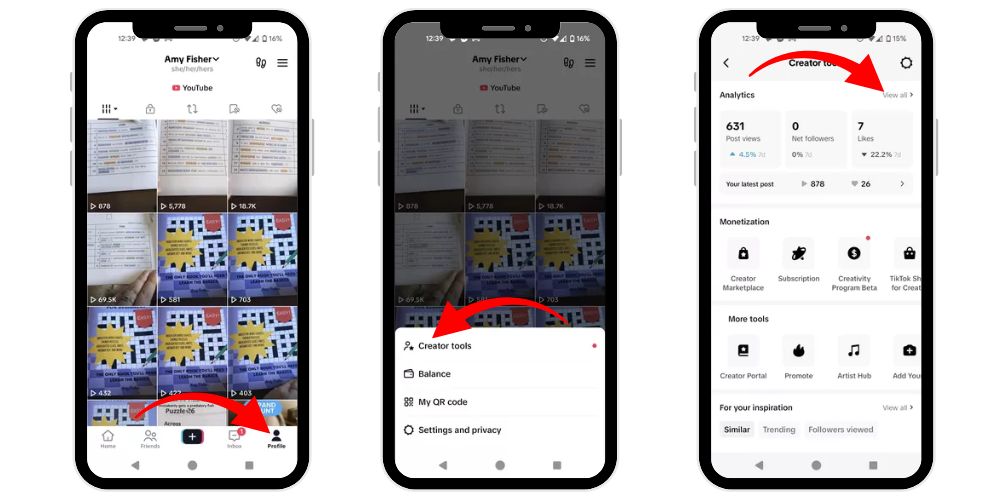 Impostazione di TikTok