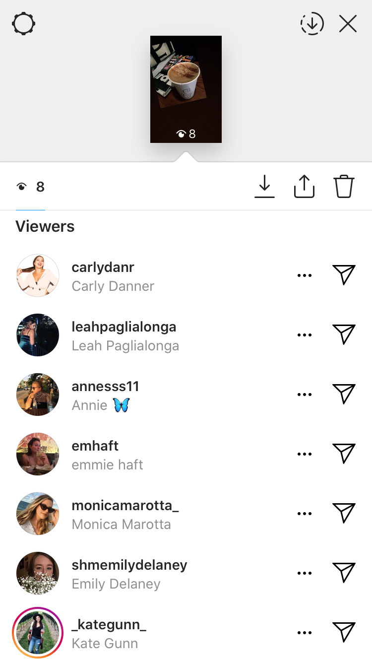 Historia de Instagram: Ver ficha