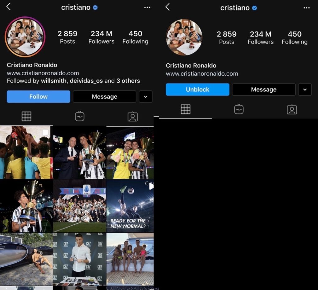 Cosa succede quando si blocca qualcuno su instagram