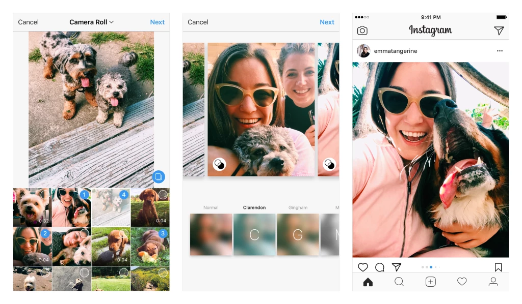 add multiple photos on instagram