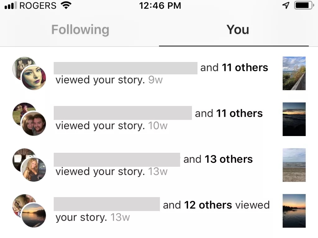 Instagram: View Count Notification