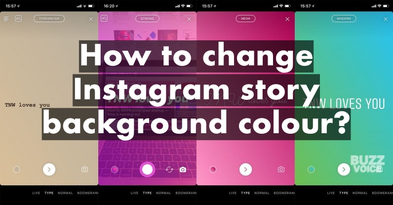 How to change Instagram story background colour?