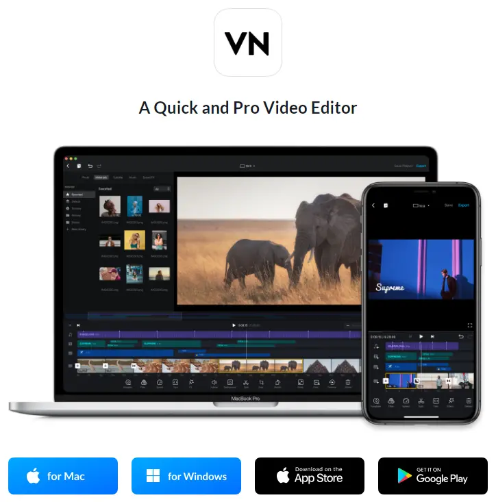 VN (VlogNow) Webpage