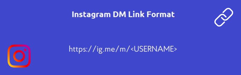 Instagram DM ig.me link format