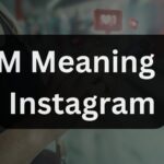 Exploratory visual with text 'TTM Meaning On Instagram' over an image of a person using Instagram, with Buzz Voice logo.