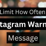 An infographic with a blurred background featuring the Instagram warning message, "We Limit How Often You."