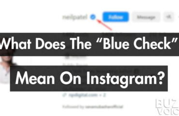 what does the blue check mean on instagram
