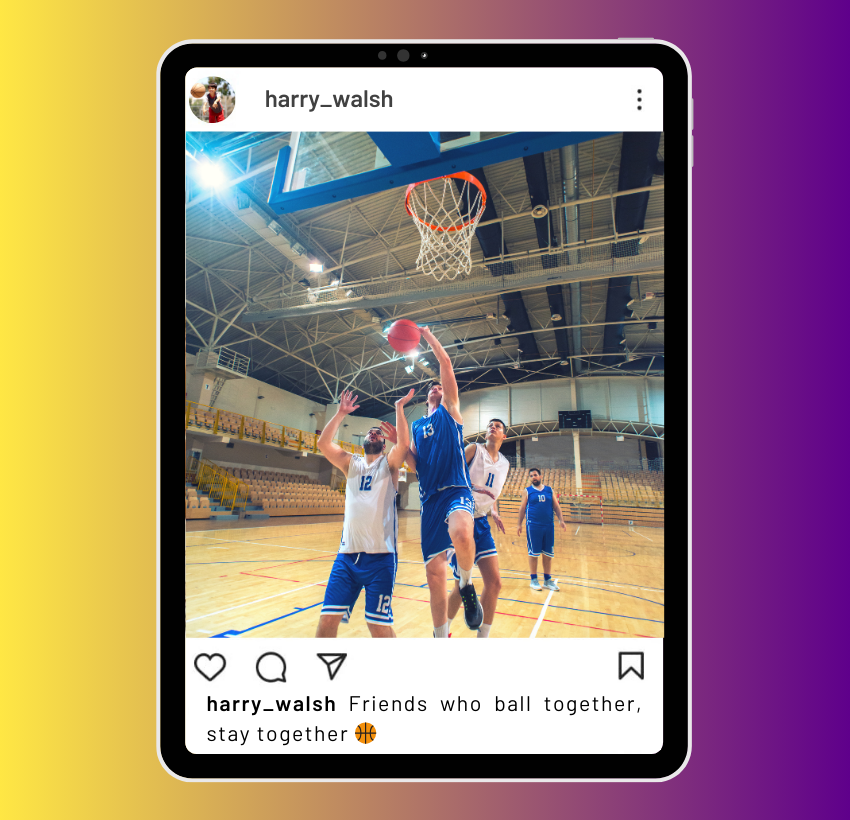 Basketball Captions for Instagram with Friends