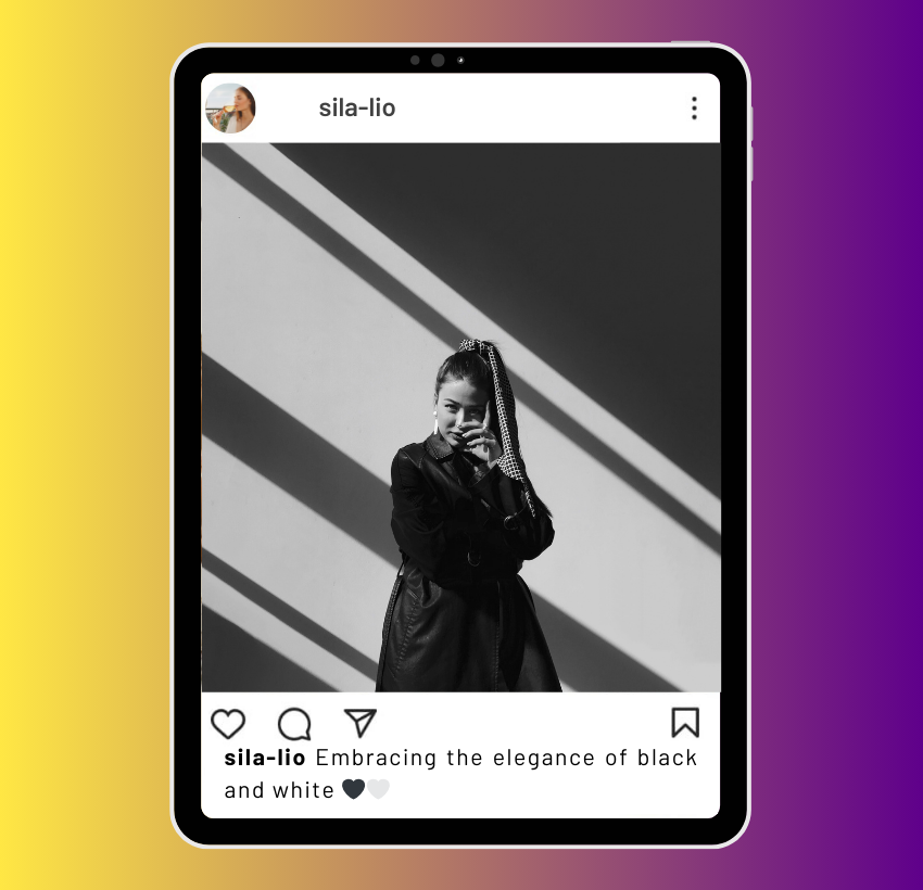 Black and White Captions for Instagram for Girls