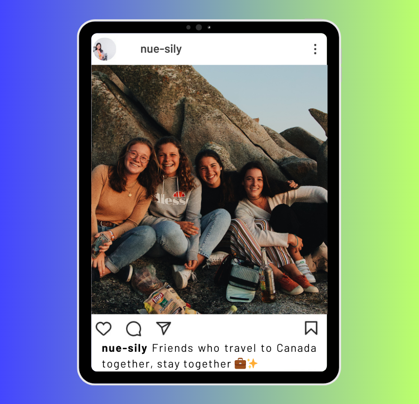 Canada Instagram Captions with Friends