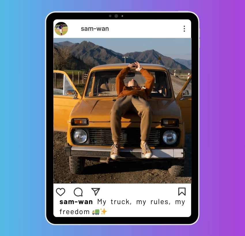 Country Truck Captions for Instagram