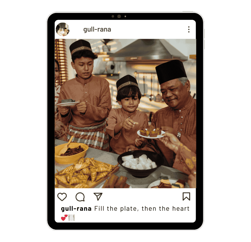 Eid Food Captions for Instagram